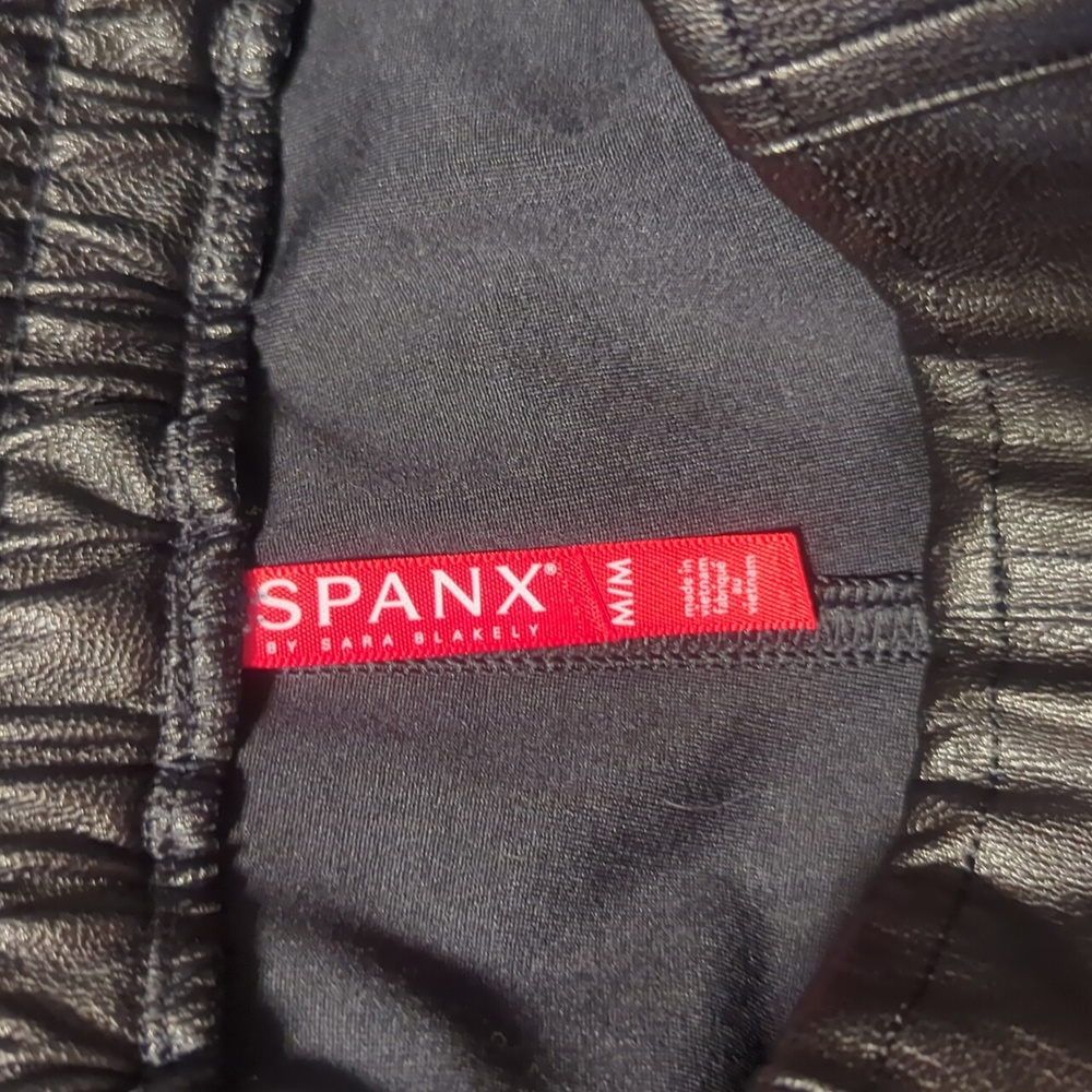 NWT Spanx faux leather joggers - Picture 8 of 12